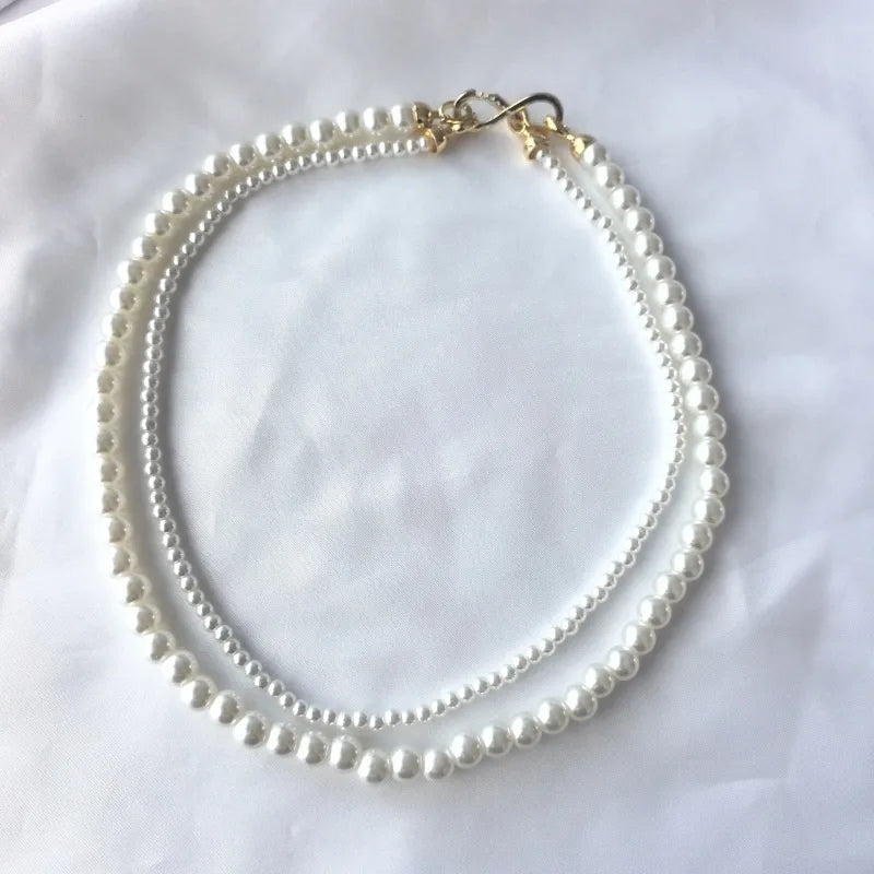 Collar doble de perlas