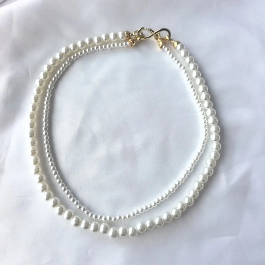 Collar doble de perlas
